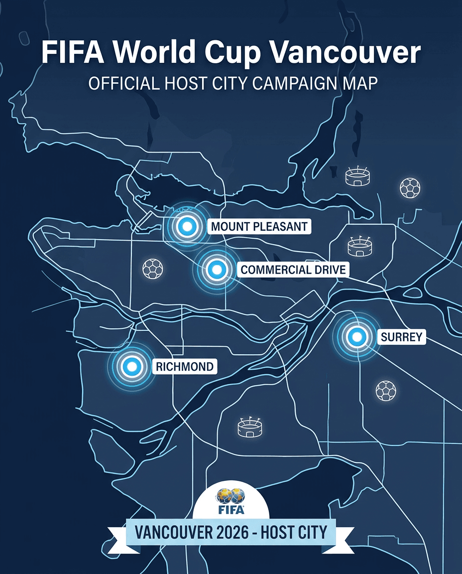 Host city campaign map